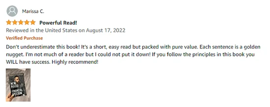 The New Rules for Financial Freedom Book Testimonials (2) 5 star review of The New Rules for Financial Freedom