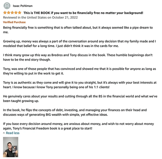 The New Rules for Financial Freedom Book Testimonials (3) Testimonial about Financial Freedom book