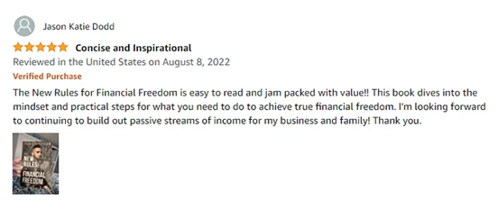 The New Rules for Financial Freedom Book Testimonials (7) Testimonial about The New Rules for Financial Freedom